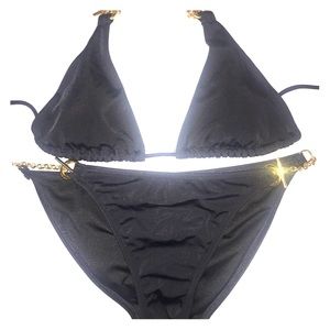 VS gold chain link bikini 🔥